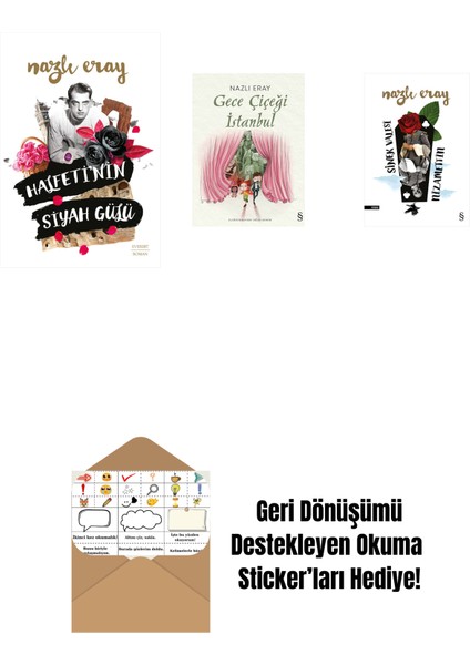 Halfeti’nin Siyah Gülü + Gece Çiçeği Istanbul + Sinek Valesi Nizamettin + Okuma Sticker'ları