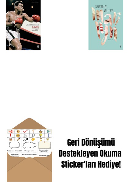 Dövüş + Marilyn + Okuma Sticker'ları