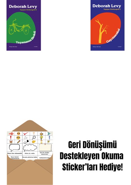 Ağustos Mavisi + Eve Yüzerken + Okuma Sticker'ları