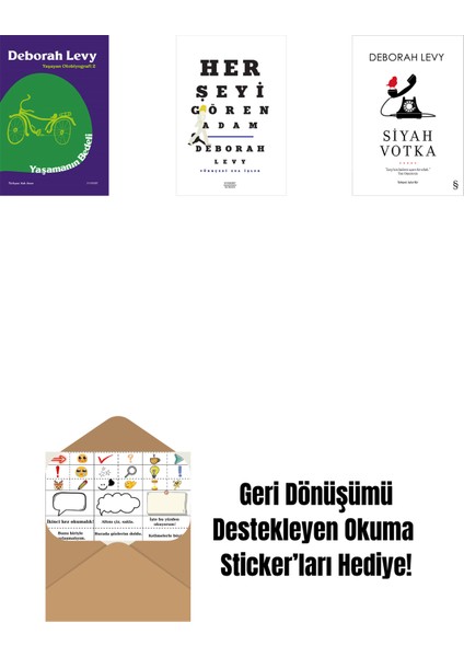 Yaşamanın Bedeli + Her Şeyi Gören Adam + Siyah Votka + Okuma Sticker'ları
