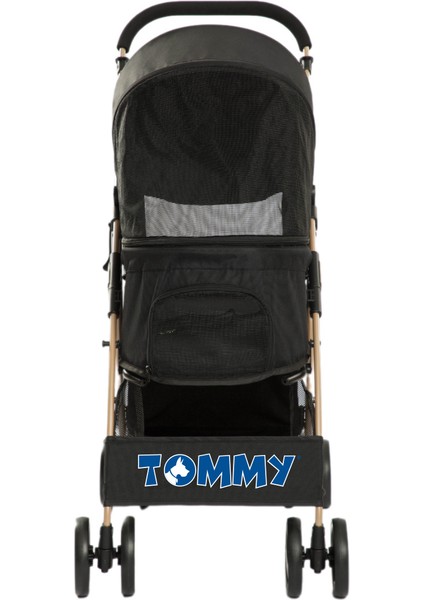 Evcil Hayvan Arabası Siyah 67*47*98CM Max 15KG Sptgl