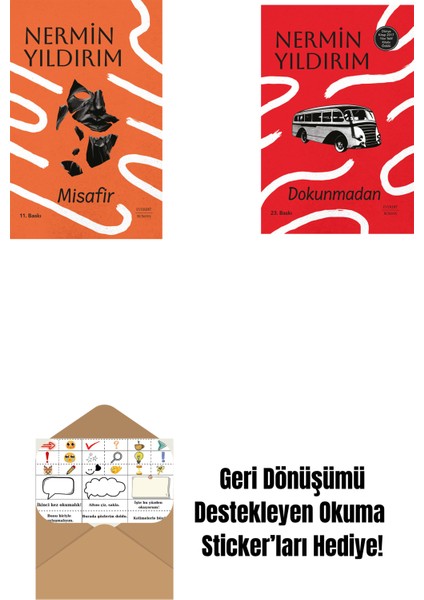 Misafir (Ciltli) + Dokunmadan (Ciltli) + Okuma Sticker'ları