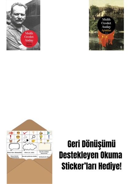Melih Cevdet Anday - Bütün Şiirleri + Aylaklar (Ciltli) + Okuma Sticker'ları
