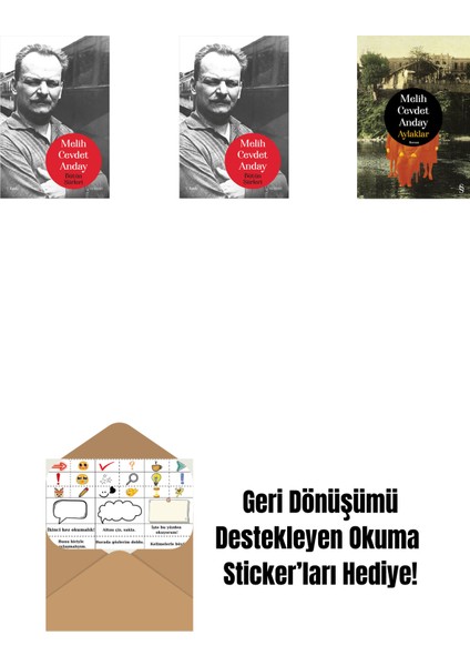 Melih Cevdet Anday - Bütün Şiirleri (Ciltli) + Melih Cevdet Anday - Bütün Şiirleri + Aylaklar (Ciltli) + Okuma Sticker'ları