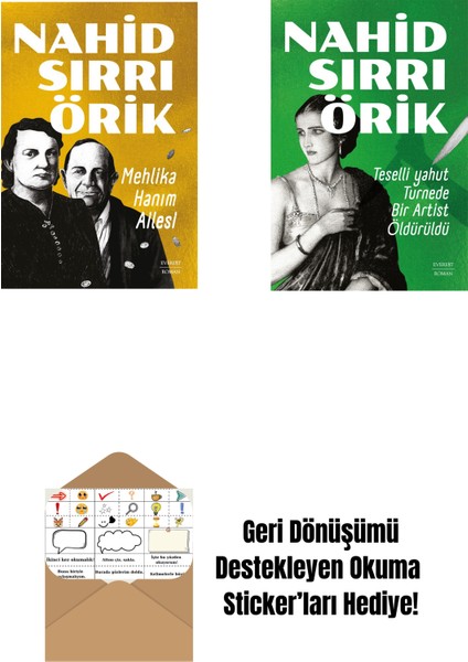 Mehlika Hanım Ailesi + Teselli Yahut Turnede Bir Artist Öldürüldü + Okuma Sticker'ları