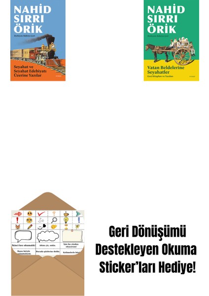 Seyahat ve Seyahat Edebiyatı Üzerine Yazılar + Vatan Beldelerine Seyahatler + Okuma Sticker'ları