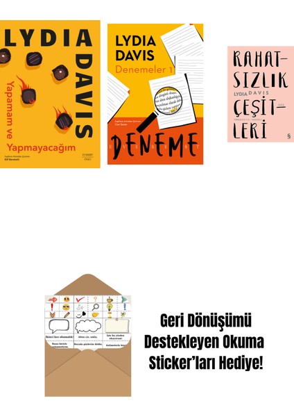 Yapamam ve Yapmayacağım + Denemeler 1 + Rahatsızlık Çeşitleri + Okuma Sticker'ları