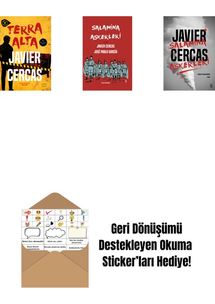 Terra Alta + Salamina Askerleri (Çizgi Roman - Ciltli) + Salamina Askerleri (Ciltli) + Okuma Sticker'ları