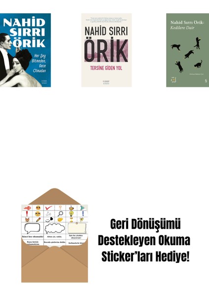 Her Şey Bitmeden, Gece Olmadan + Tersine Giden Yol + Everest Açıkhava 29 - Kedilere Dair + Okuma Sticker'ları