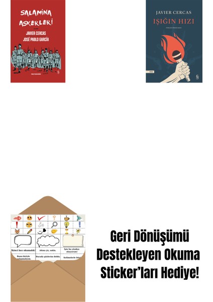 Salamina Askerleri (Çizgi Roman - Ciltli) + Işığın Hızı + Okuma Sticker'ları