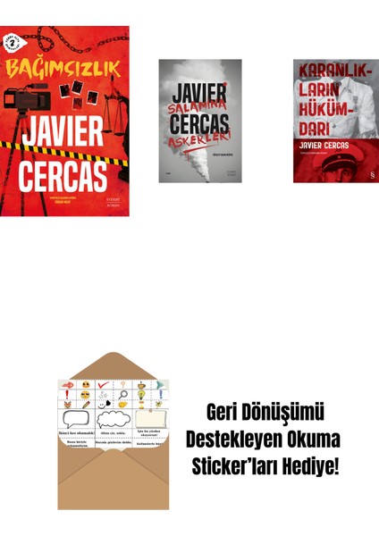 Bağımsızlık + Salamina Askerleri + Karanlıkların Hükümdarı + Okuma Sticker'ları