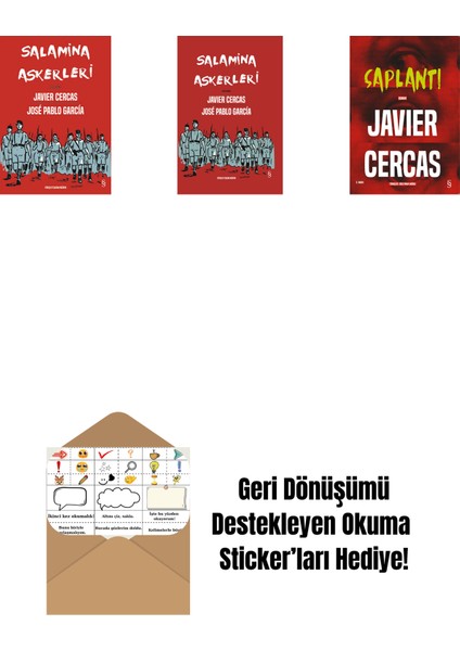 Salamina Askerleri (Çizgi Roman) + Salamina Askerleri (Çizgi Roman - Ciltli) + Saplantı + Okuma Sticker'ları