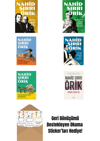 Nahid Sırrı Örik 6 Kitap Set + Okuma Sticker'ları