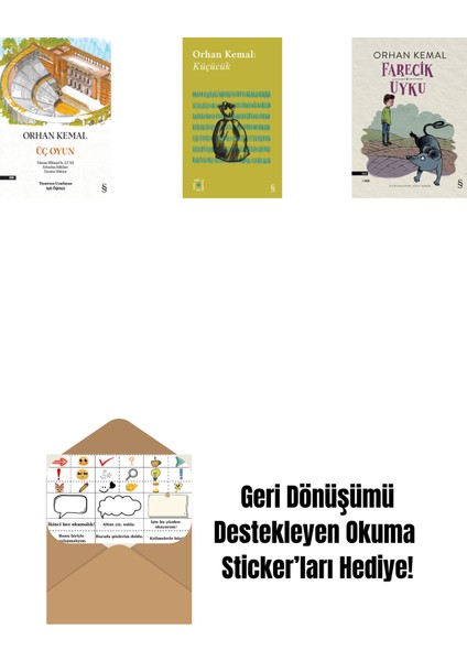 Üç Oyun + Everest Açıkhava 13 - Küçücük + Farecik Uyku + Okuma Sticker'ları