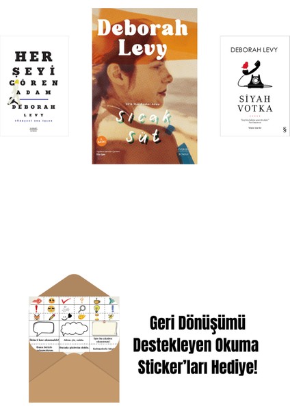 Her Şeyi Gören Adam + Sıcak Süt + Siyah Votka + Okuma Sticker'ları