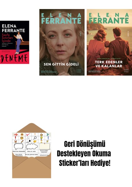 Sayfa Sınırları Içinde + Sen Gittin Gideli + Terk Edenler ve Kalanlar + Okuma Sticker'ları