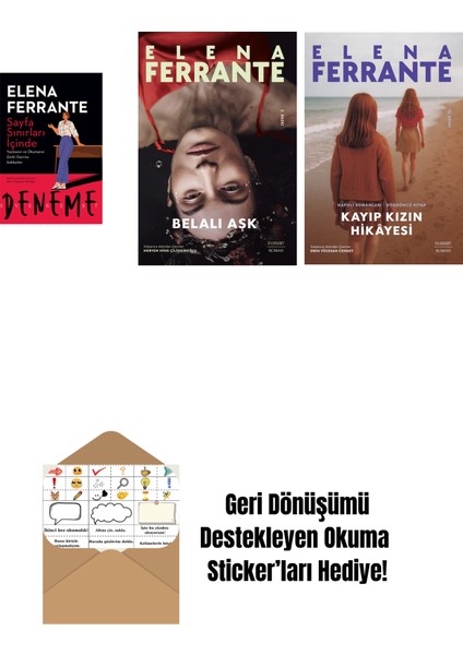 Sayfa Sınırları Içinde + Belalı Aşk + Kayıp Kızın Hikayesi + Okuma Sticker'ları