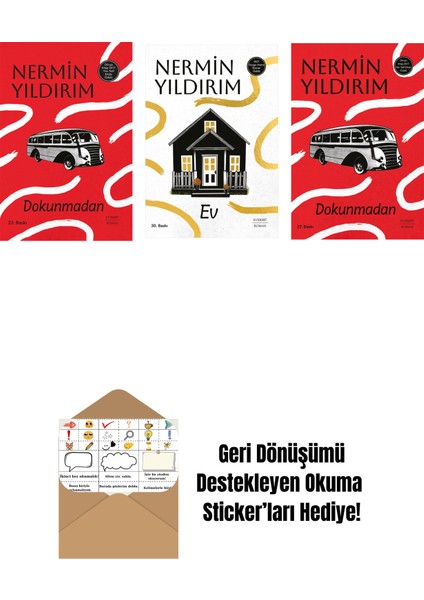 Dokunmadan (Ciltli) + Ev + Dokunmadan + Okuma Sticker'ları