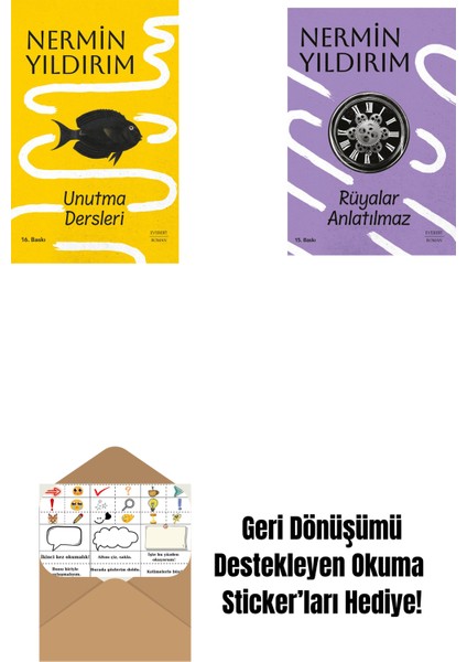 Unutma Dersleri (Ciltli) + Rüyalar Anlatılmaz + Okuma Sticker'ları