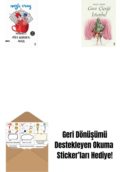 Aşkı Giyinen Adam + Gece Çiçeği Istanbul + Okuma Sticker'ları