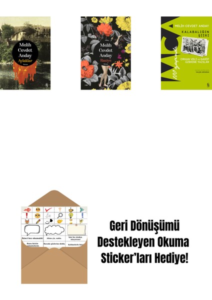 Aylaklar (Ciltli) + Raziye (Ciltli) + Kalabalığın Şiiri + Okuma Sticker'ları