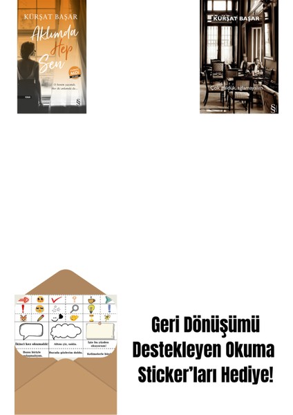 Aklımda Hep Sen (Midi Boy) + Çok Güldük, Ağlamayalım + Okuma Sticker'ları