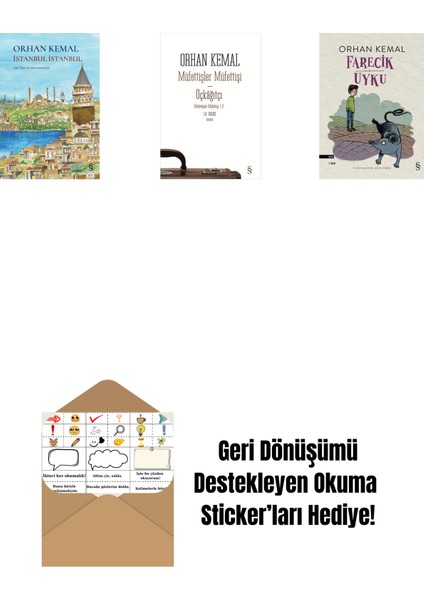 Istanbul Istanbul (Ciltli) + Müfettişler Müfettişi - Üçkâğıtçı (2 Kitap Bir Arada) + Farecik Uyku + Okuma Sticker'ları
