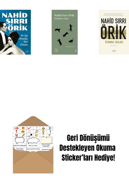 Her Şey Bitmeden, Gece Olmadan + Everest Açıkhava 29 - Kedilere Dair + Istanbul Yazıları + Okuma Sticker'ları