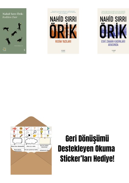 Everest Açıkhava 29 - Kedilere Dair + Resim Yazıları + Eski Zaman Kadınları Arasında + Okuma Sticker'ları