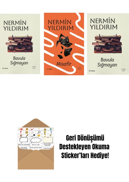 Bavula Sığmayan (Ciltli) + Misafir (Ciltli) + Bavula Sığmayan + Okuma Sticker'ları