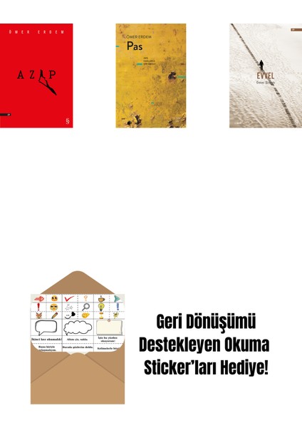 Azap + Pas + Evvel + Okuma Sticker'ları