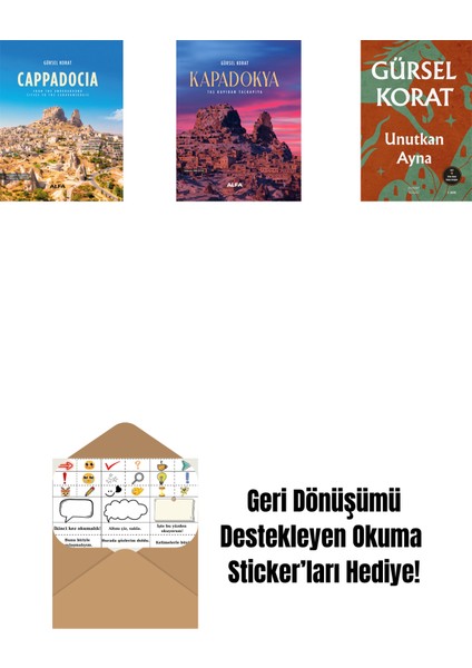 Cappadocia (Ciltli) + Kapadokya (Ciltli) + Unutkan Ayna + Okuma Sticker'ları