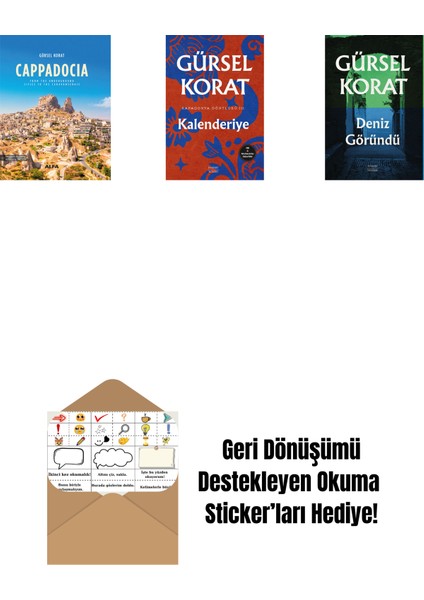 Cappadocia (Ciltli) + Kalenderiye + Deniz Göründü + Okuma Sticker'ları