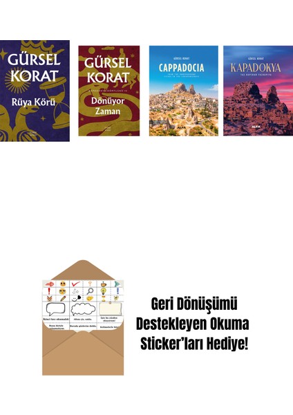 Gürsel Korat 4 Kitap Set + Okuma Sticker'ları