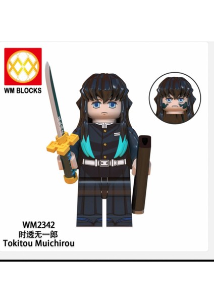 Mini Figür Anime Yapı Taşları Tokitou Muichirou