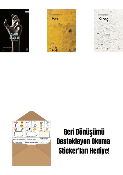 Yarım Ağaçlar + Pas + Kireç + Okuma Sticker'ları