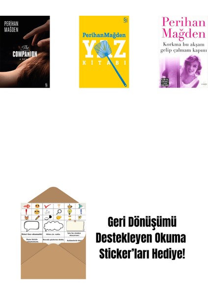 The Companion + Yaz Kitabı + Korkma Bu Akşam Gelip Çalmam Kapını + Okuma Sticker'ları