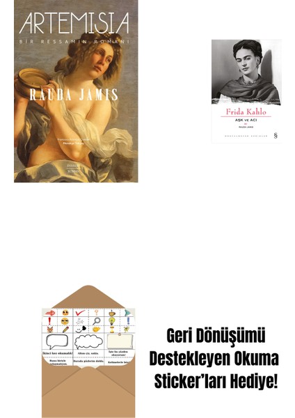 Artemisia - Bir Ressamın Romanı + Frida Kahlo - Aşk ve Acı + Okuma Sticker'ları