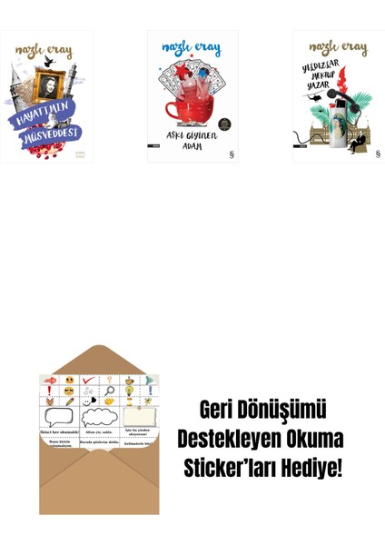 Hayatımın Müsveddesi + Aşkı Giyinen Adam + Yıldızlar Mektup Yazar + Okuma Sticker'ları