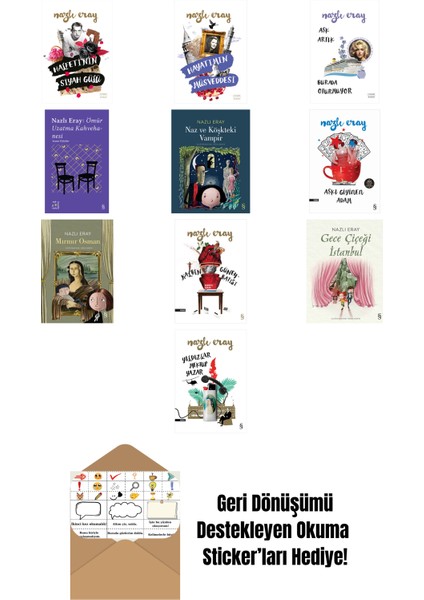Nazlı Eray 10 Kitap Set + Okuma Sticker'ları
