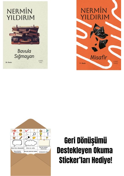 Bavula Sığmayan (Ciltli) + Misafir (Ciltli) + Okuma Sticker'ları