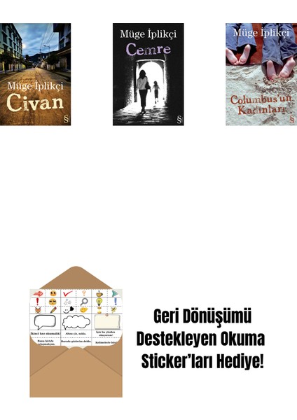 Civan + Cemre + Columbus'un Kadınları + Okuma Sticker'ları