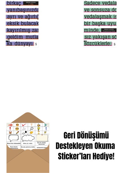 A ! Etika + Parçalanmış Divan + Okuma Sticker'ları