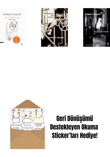 Dışarda Kötülük Vardı (Ciltli) + Konuştuğumuz Gibi Uzaklara + Music By My Bedside + Okuma Sticker'ları