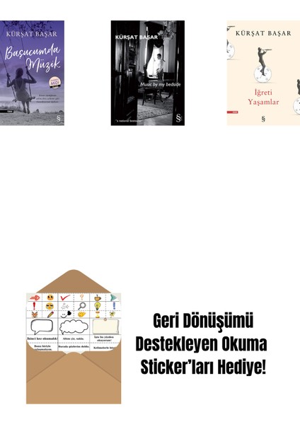 Başucumda Müzik (Midi Boy) + Music By My Bedside + Iğreti Yaşamlar + Okuma Sticker'ları