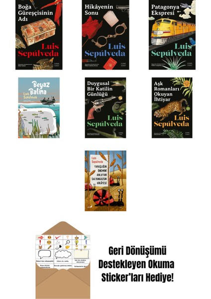 Luis Sepulveda 7 Kitap Set + Okuma Sticker'ları