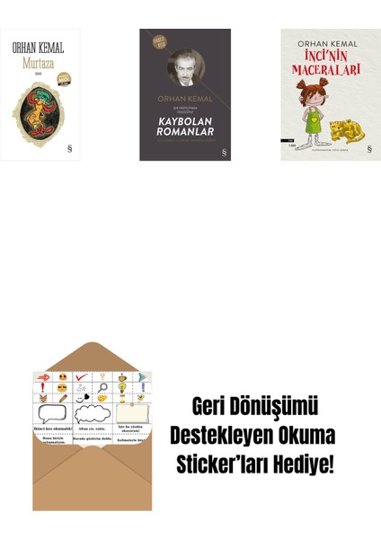 Murtaza (Midi Boy) + Kaybolan Romanlar + Inci'nin Maceraları + Okuma Sticker'ları