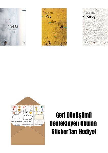 Istanbul'a + Pas + Kireç + Okuma Sticker'ları