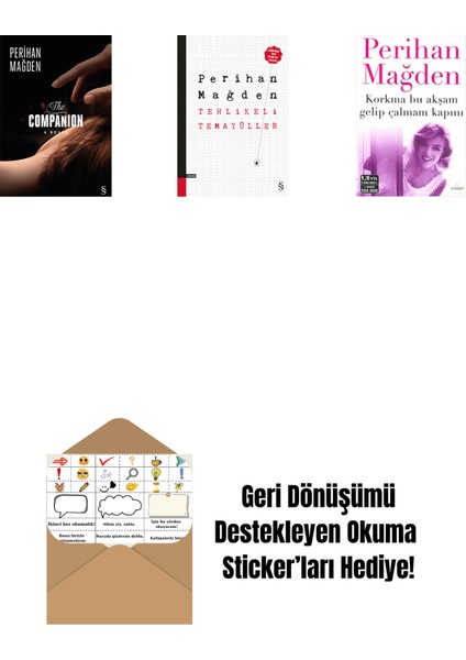 The Companion + Tehlikeli Temayüller + Korkma Bu Akşam Gelip Çalmam Kapını + Okuma Sticker'ları