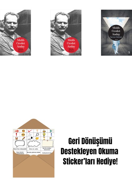 Melih Cevdet Anday - Bütün Şiirleri (Ciltli) + Melih Cevdet Anday - Bütün Şiirleri + Isa’nın Güncesi (Ciltli) + Okuma Sticker'ları